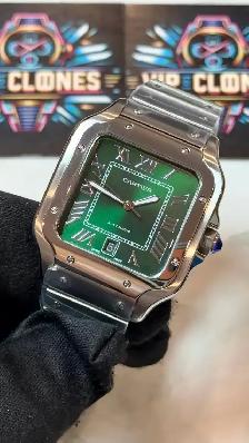 cartier watch  cartier santos  automatic watch