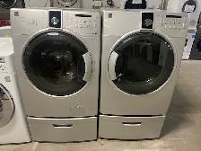 Laveuse sécheuse frontales grises/tiroirs Kenmore (remis à neuf)