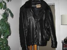 VESTE DE CUIR STYLE POLICIER POUR HOMME
