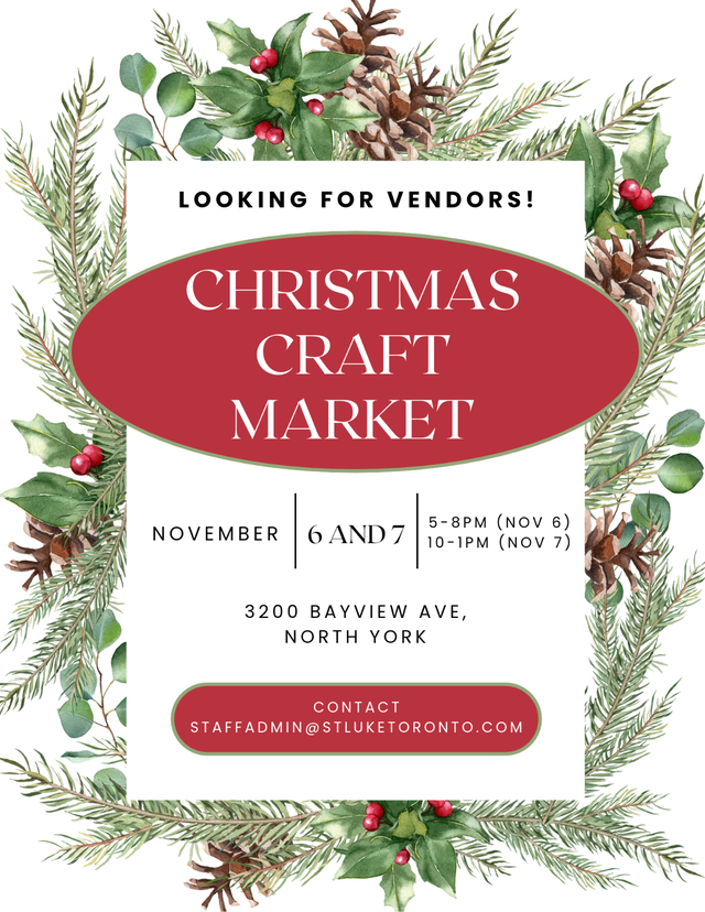 Christmas Craft Market! Looking for vendors!