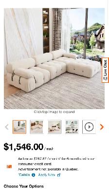 Brand New Modern Modular Cloud Sofa with Chaise Special $899 - Photo 4