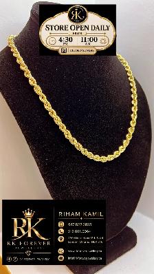 10K yellow Gold Rope Chain # R63 - Photo 2