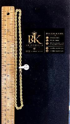 10K yellow Gold Rope Chain # R63 - Photo 5