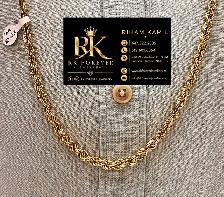 10K yellow Gold Rope Chain # R63 - Photo 7