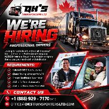 NOW HIRING: Cross-Border AZ and DZ Drivers (Canada / USA)