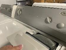 Laveuse sécheuse traditionnelles blanches Whirlpool - Photo 4