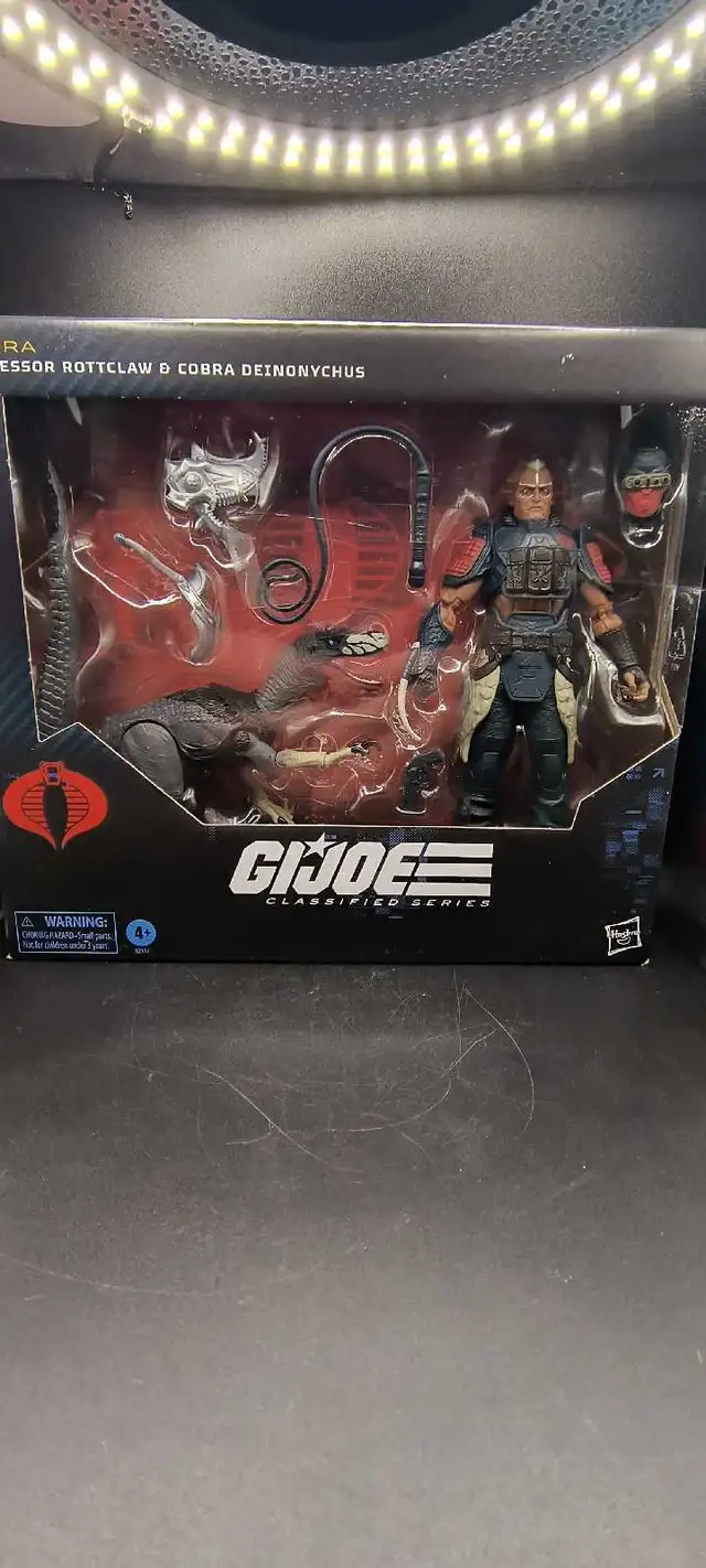 NEW GI JOE ROTTCLAW/ COBRA DEINONYCHUS SET