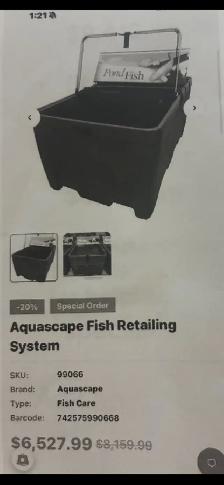 Aquascape Fish Retailing System