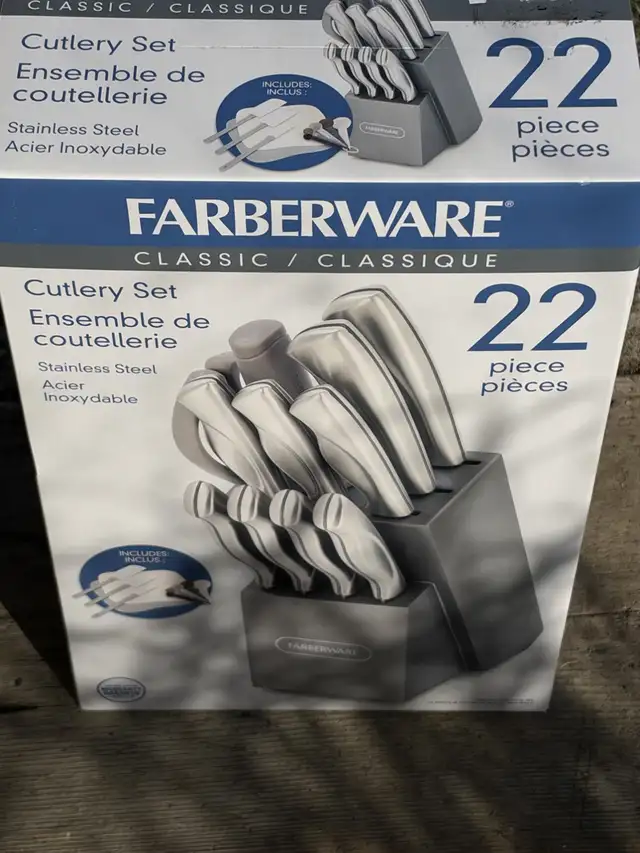 Farberware Classic 22-Piece Cutlery Set — Brand New in Box