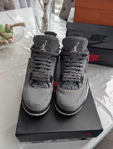 Air Jordan 4 Retro Cool Grey 2019 308497-007 US 9.5 - Worn, OG B - Photo 2