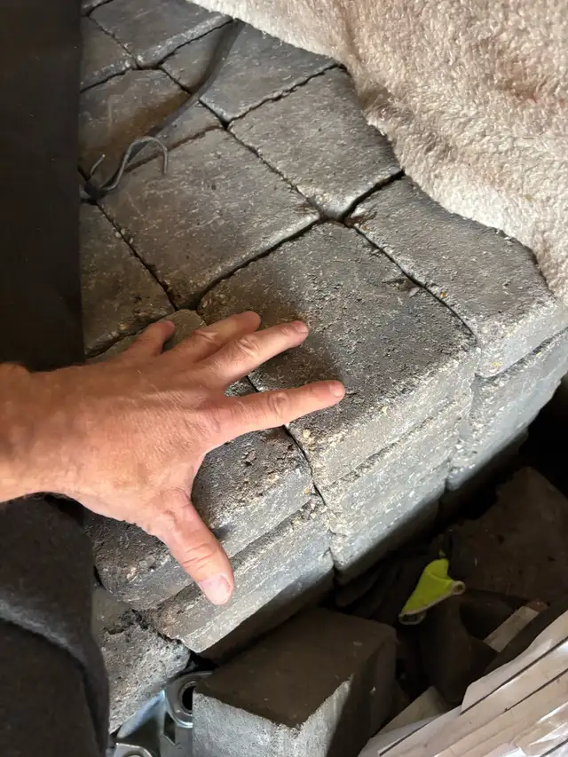 huge stack of paving stones for $1  each.