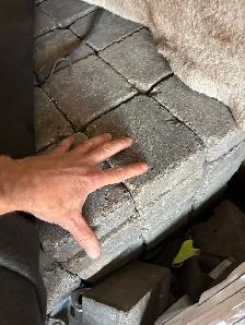 huge stack of paving stones for $1  each.