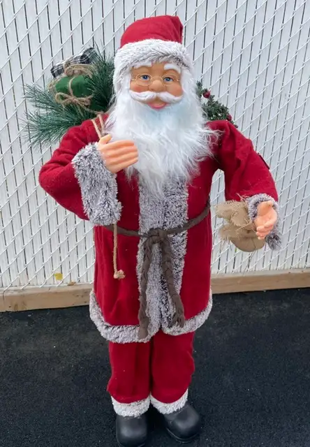 Santa Claus & various Christmas Decoration Storage Containers