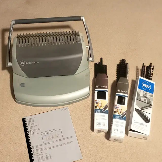 Comb Binder as new.  GBC  CombBind C110 Barely Used.