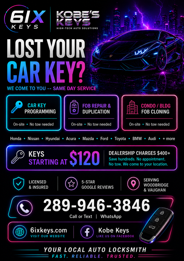 Lost Your Car Key? We Come To You - Kobe Keys