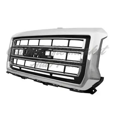 Gmc Pickup Gmc Sierra 2014-2015 Grille Chrome Frame/Black Bars