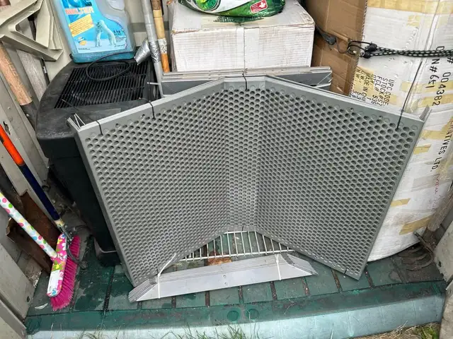 I HAVE FIVE HEAVY METAL STEEL SECURITY GRILLS IN MY GARAGE