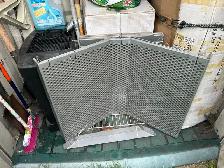 I HAVE FIVE HEAVY METAL STEEL SECURITY GRILLS IN MY GARAGE