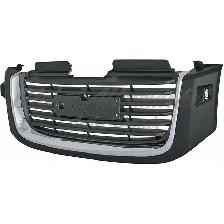 Gmc Envoy Xuv 2004-2005 Grille Chrome/Black W/Washer Hole - Photo 2
