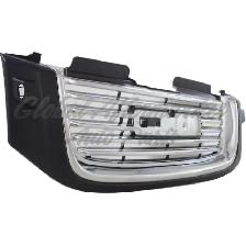 Gmc Envoy Xuv 2004-2005 Grille Chrome/Black W/Black Frame W/H/L - Photo 3