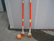 BROOM BALL STICKS WITH BALL