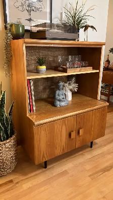 Mid century. TEAK TECK. Lampe / Crédence, buffet disque vinyle, - Photo 10
