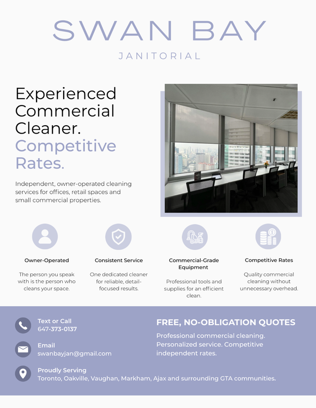 Swan Bay Janitorial Commercial Cleaning Services