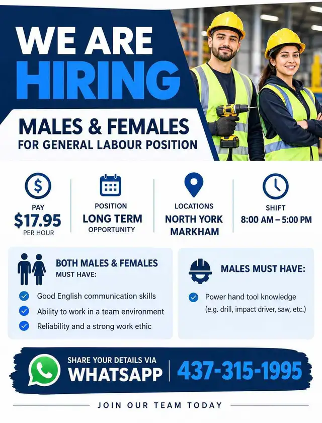 Hiring  Full Time