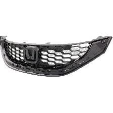 Honda Civic Sedan 2013-2015 Grille Black Fits Ex/Ex L/Si And - Photo 2