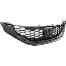 Honda Civic Sedan 2013-2015 Grille Black Fits Ex/Ex L/Si And - Photo 3