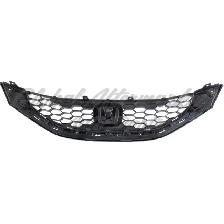 Honda Civic Sedan 2013-2015 Grille Black Fits Ex/Ex L/Si And - Photo 4
