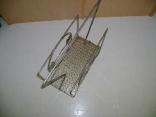 VINTAGE  1950’S  BRASS MAGAZINE  RACK - Photo 2