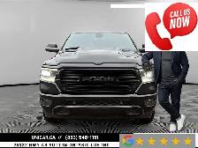 2019 Ram 1500 Sport / 5.7L V8 / 4WD / Crew Cab / 6.4’ Box Pano S