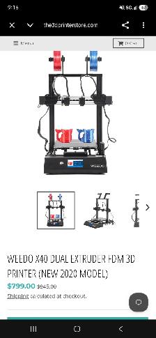 Weedo X40 Dual Extruder 3D Printer - Photo 3