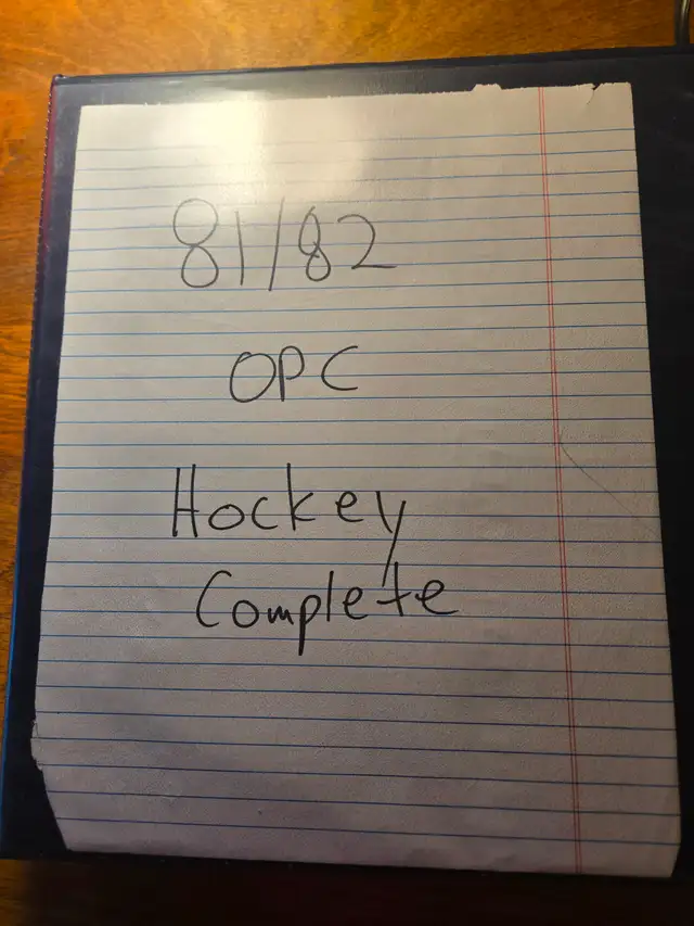 1981/82 OPC Hockey Set
