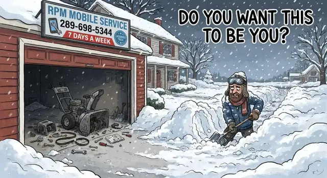 MOBILE SNOWBLOWER SERVICE/MAINT ...289-698-5344,  289-815-2441