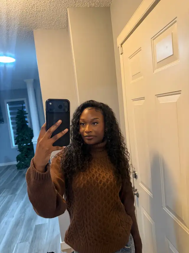 Brown cozy sweater
