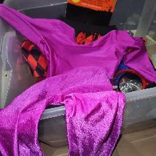 Halloween costumes and decor tote