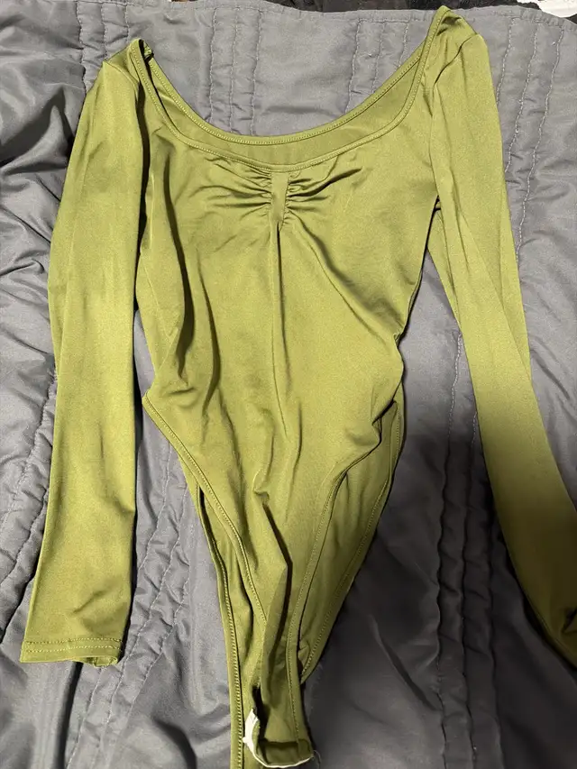 Khaki green bodysuit