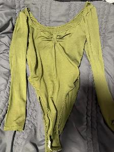 Khaki green bodysuit
