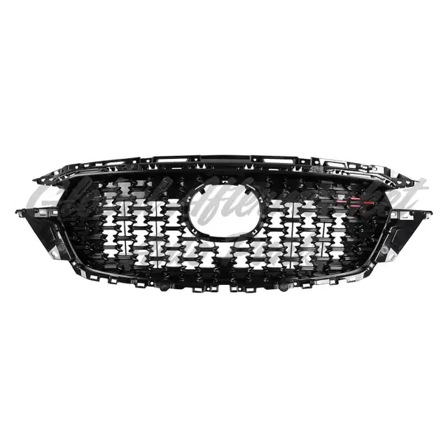 Mazda Cx5 2022-2023 Grille Front Gloss Black With Red Accent