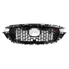 Mazda Cx5 2022-2023 Grille Front Gloss Black With Red Accent