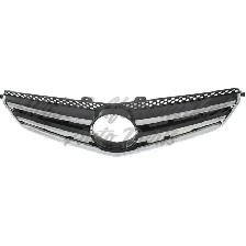 Mercedes C63 Amg 2008-2011 Grille Painted Silver Gray W/Chrome - Photo 2