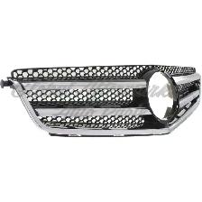 Mercedes C63 Amg 2008-2011 Grille Painted Silver Gray W/Chrome - Photo 3
