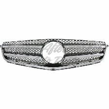 Mercedes C63 Amg 2008-2011 Grille Painted Silver Gray W/Chrome - Photo 5