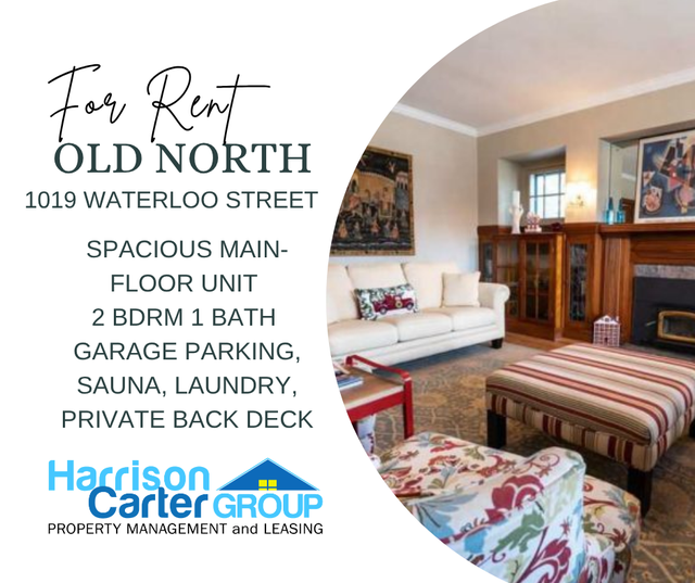 Gorgeous  One of a kind! 2 Bdrm  Main floor Unit   OLD NORTH