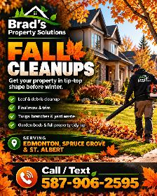 FALL CLEANUP SERVICES — EDMONTON, SPRUCE GROVE & ST. ALBERT