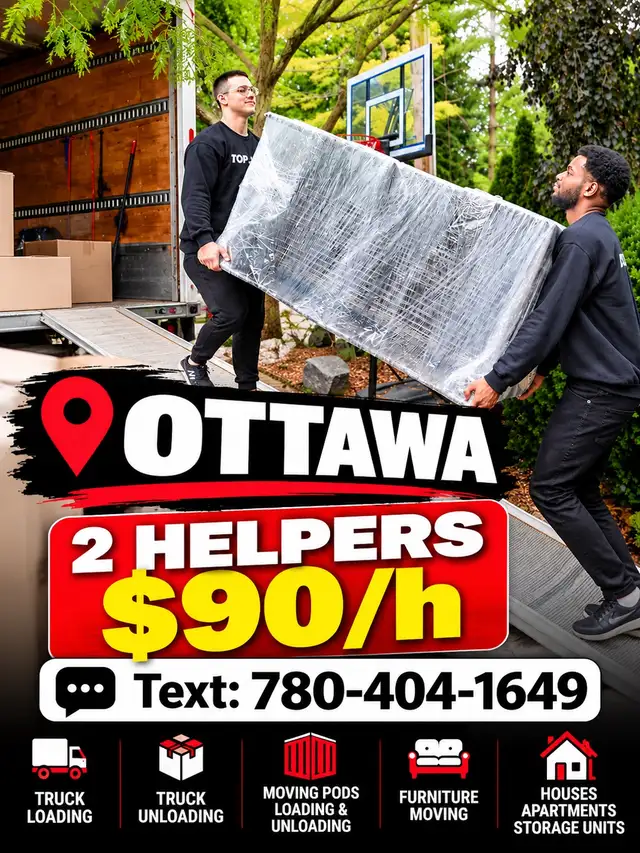 2 Movers – Loading & Unloading Help | Ottawa