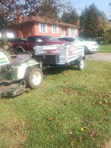 trailer,4x8,very lite,pull 800 lb,with lawntractor.