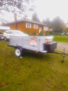 trailer,4x8,very lite,pull 800 lb,with lawntractor. - Photo 2